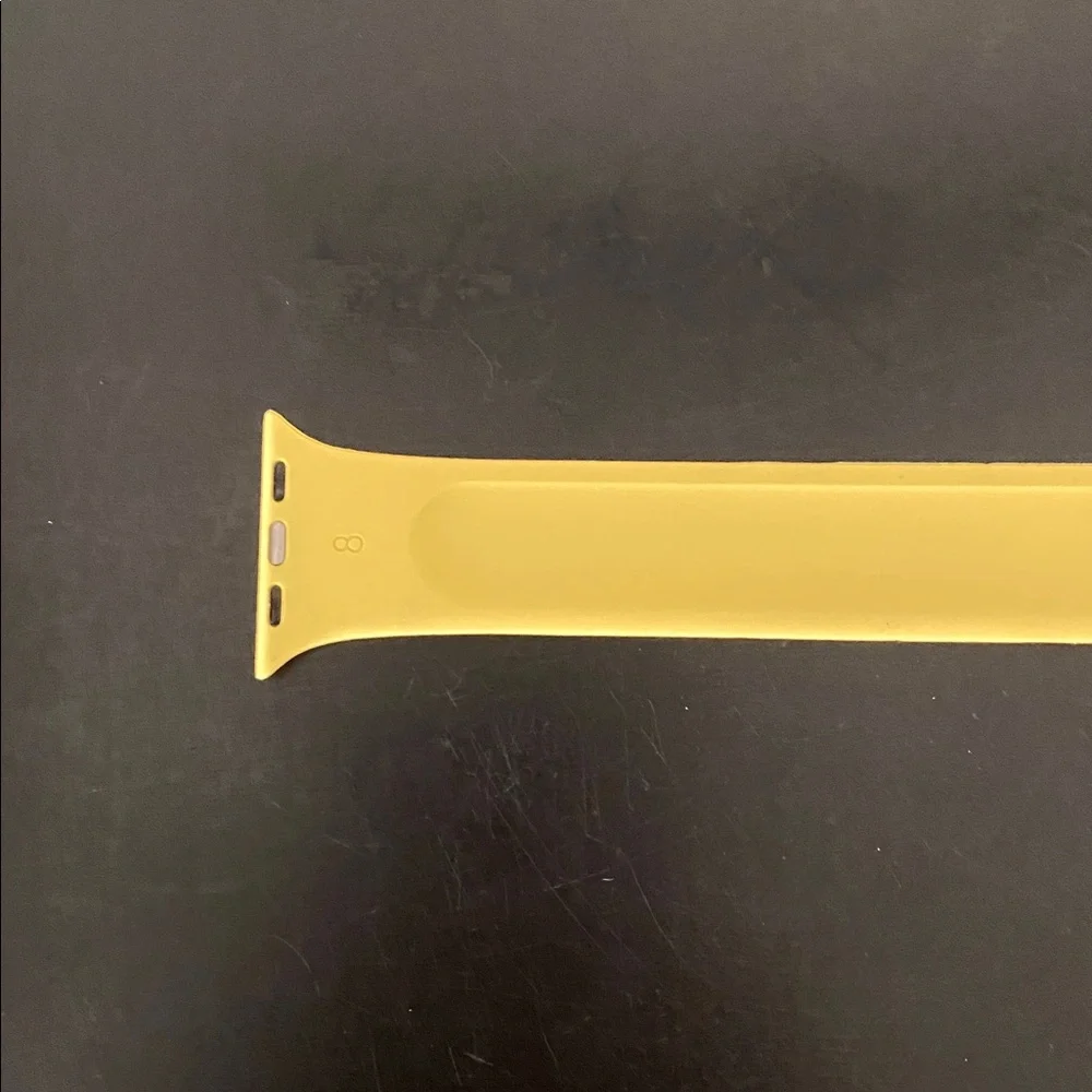 Yellow Silicone Watch Band